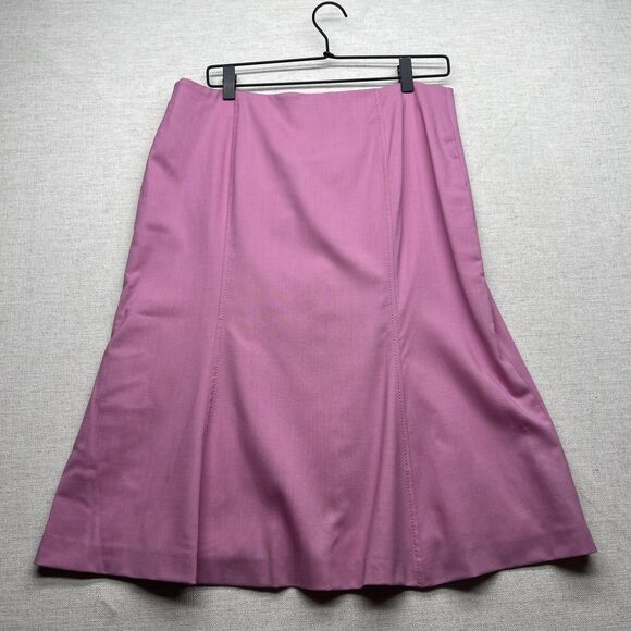 Valentino Roma Womens Lined Zippered Pencil Skirt Pink Size EUR 46 US 10 Office - Picture 8 of 13